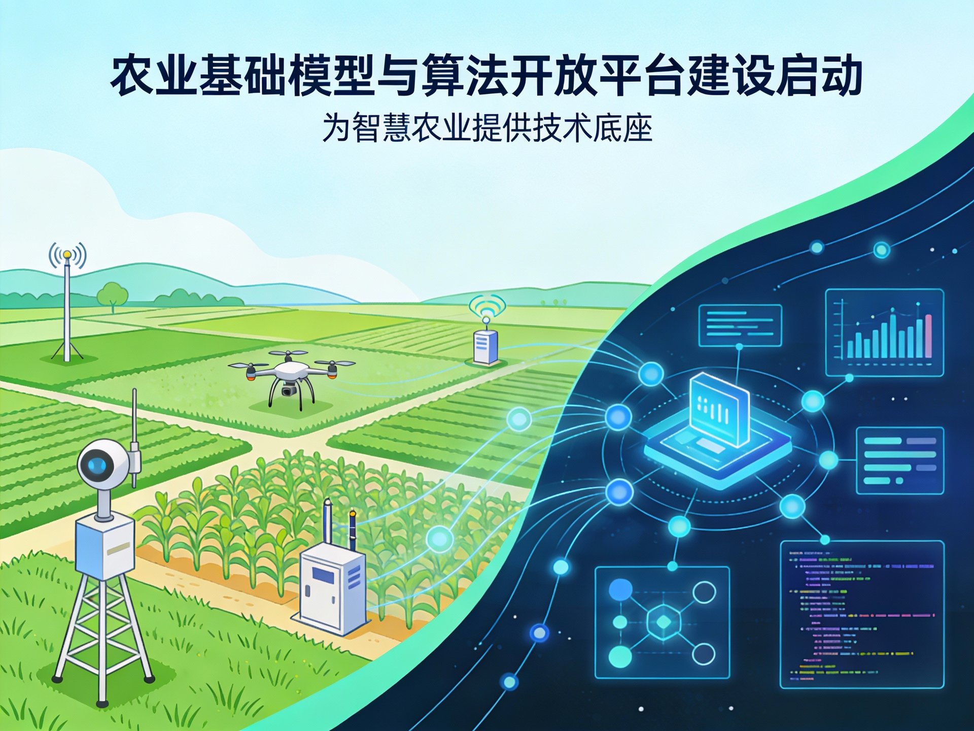 农业基础模型与算法开放平台建设启动，为智慧农业提供技术底座